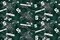 Sykel Enterprises-Michigan State University Cotton Fabric-Michigan State Spartans Splatter Cotton Quilting Fabric